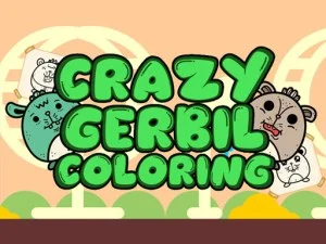 Crazy Gerbil Coloring